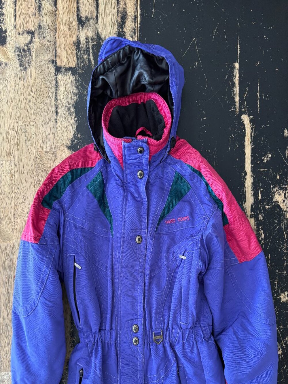 Vintage Hard Corps GORE-TEX Ski Jacket Purple Magenta Neon Size 6 Retro 80s 90s